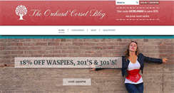 Desktop Screenshot of orchardcorsetblog.com
